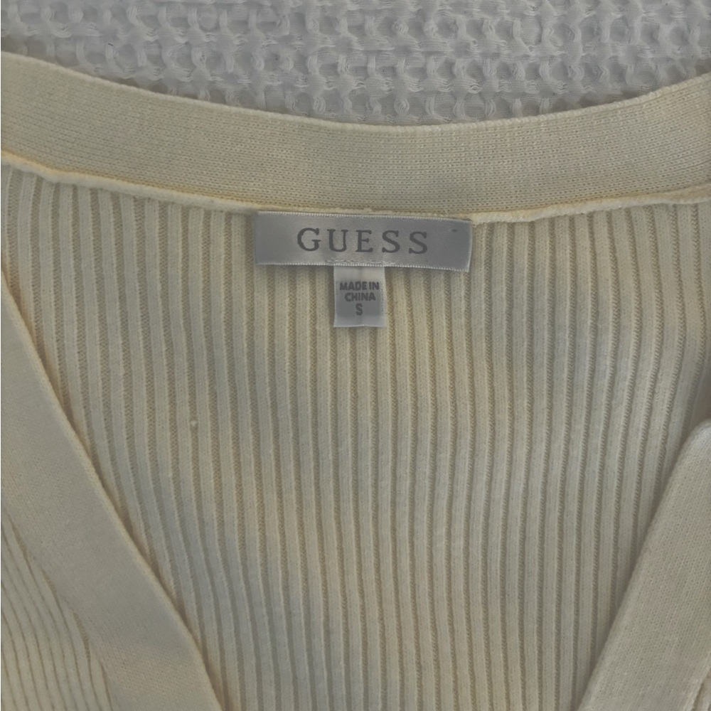 Cream Guess Midi Dress